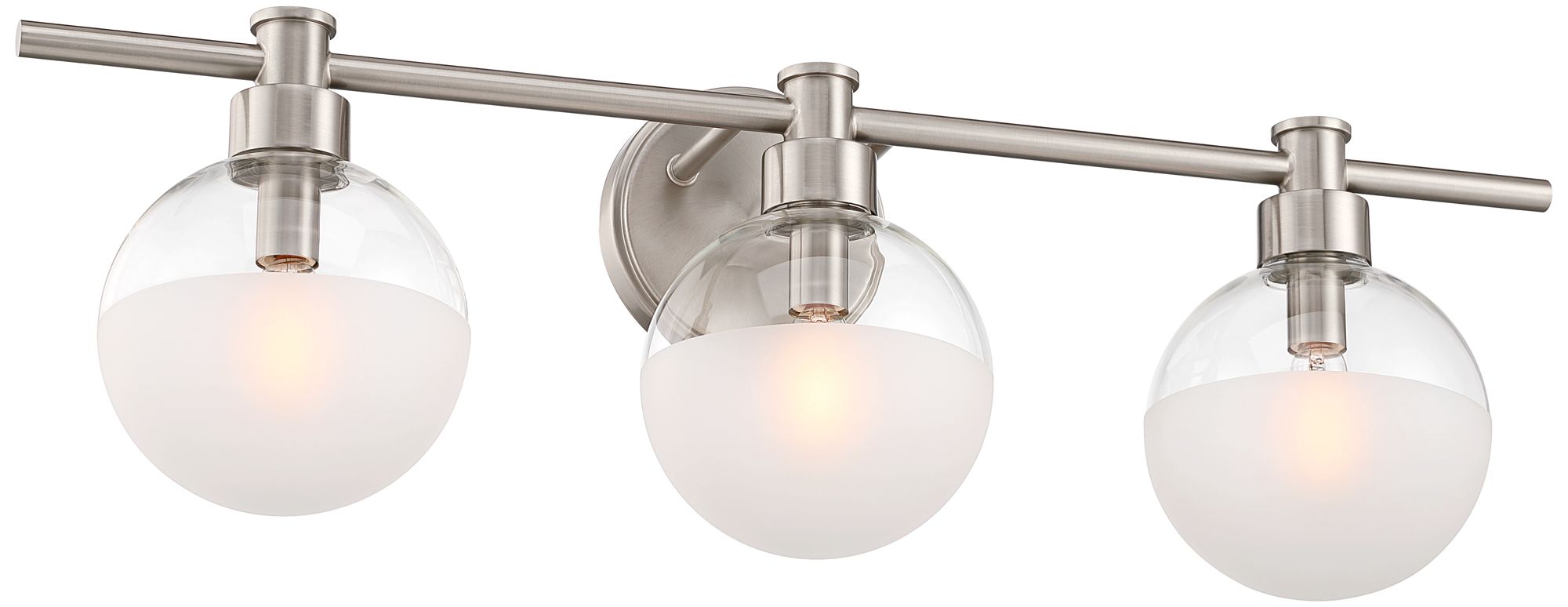 Image 6 Possini Euro Leggio 27" Wide Brushed Nickel 3-Light Bath Light more views