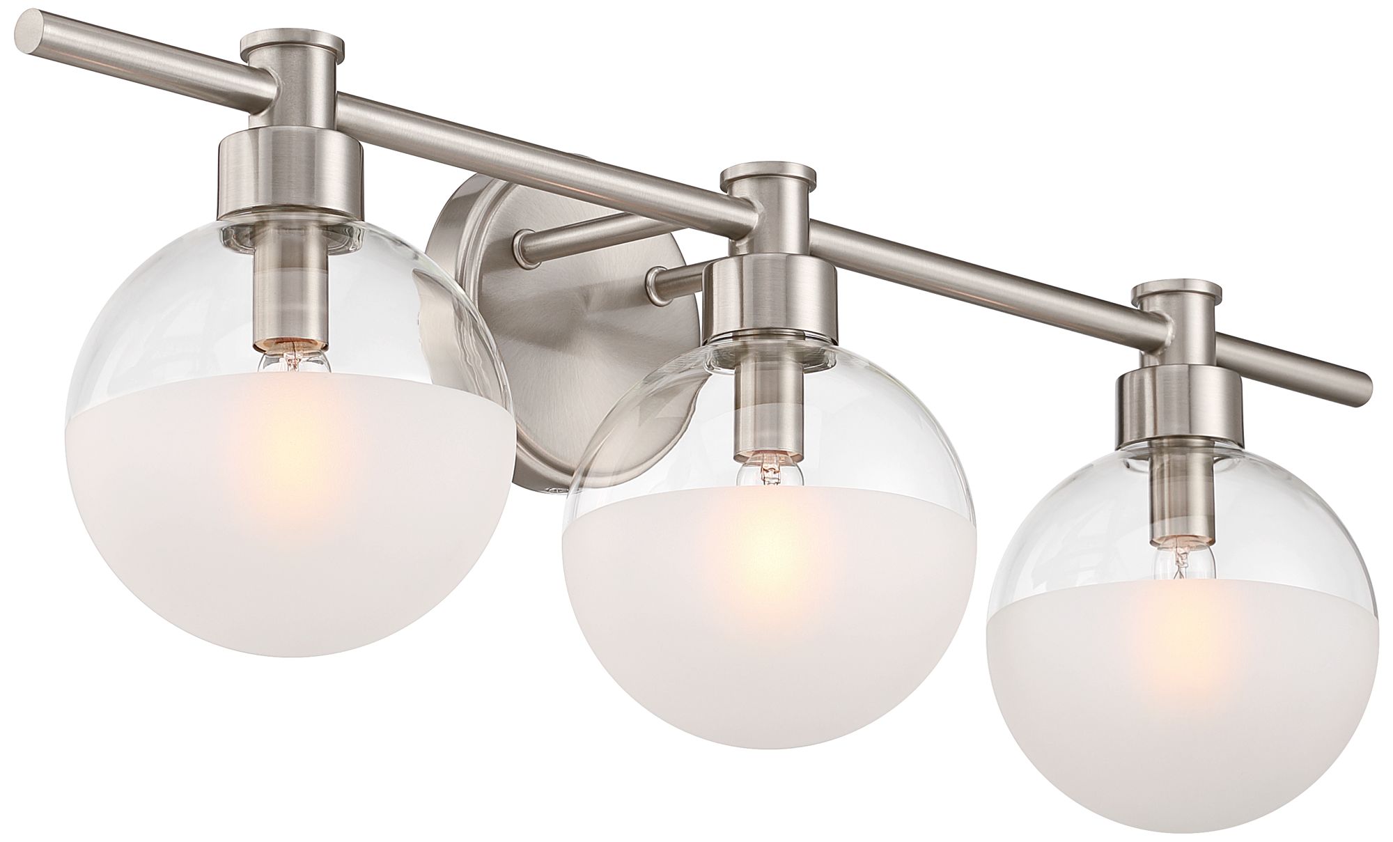 Possini Euro Leggio 27" Wide Brushed Nickel 3-Light Bath Light