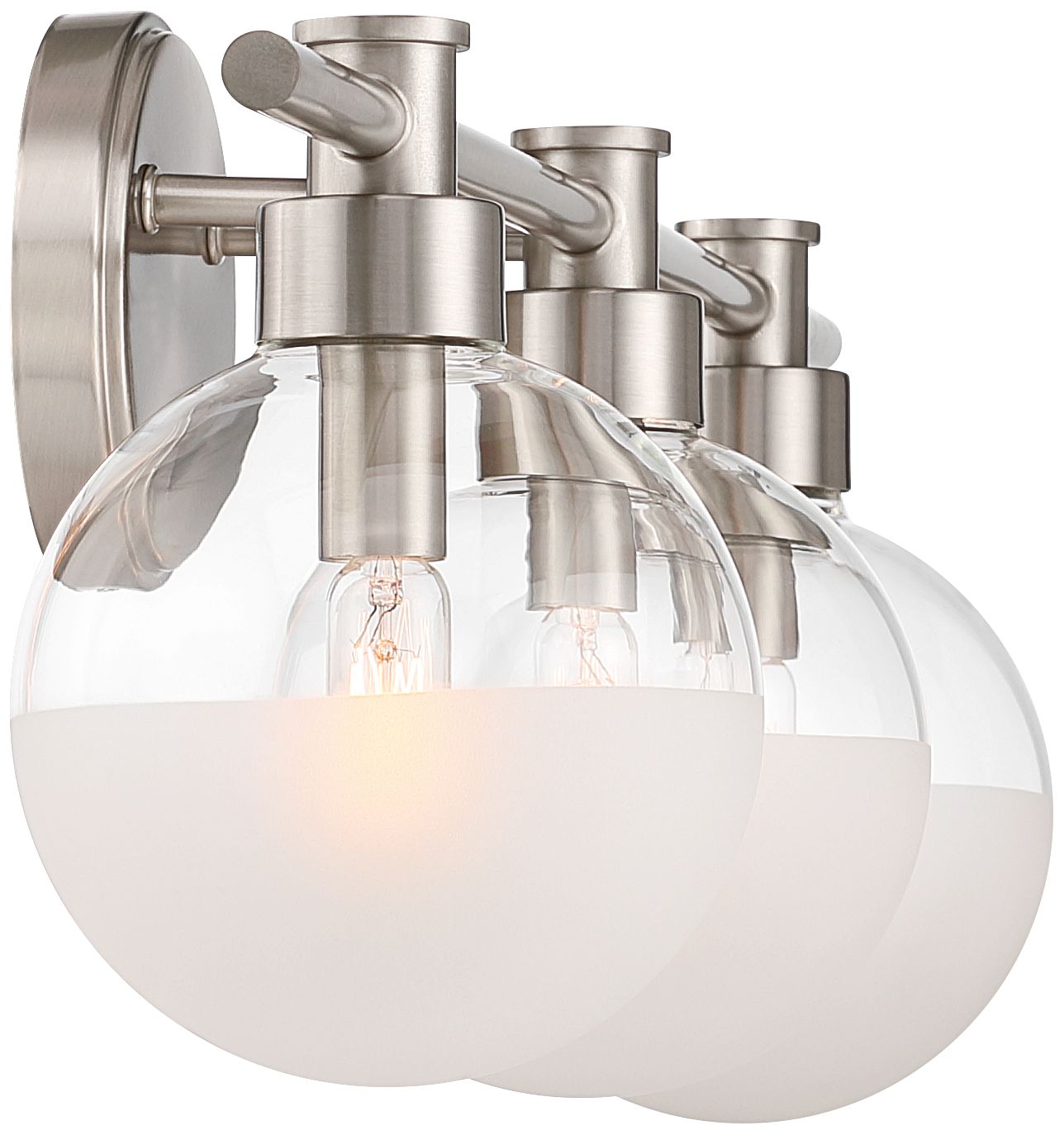 Possini Euro Leggio 27" Wide Brushed Nickel 3-Light Bath Light