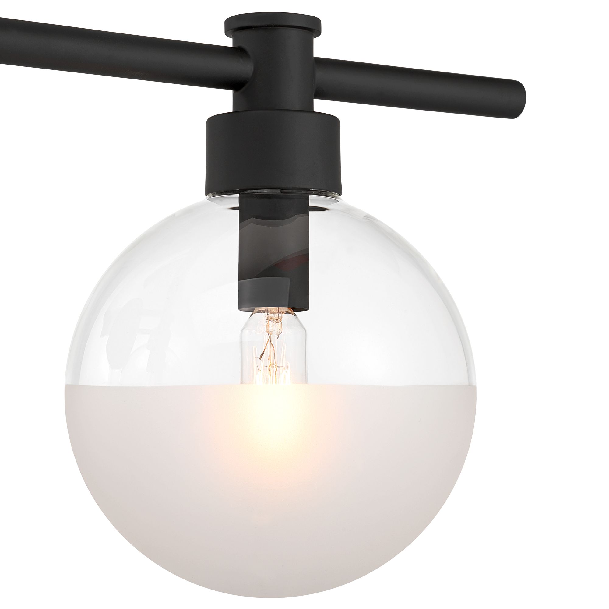 Image 3 Possini Euro Leggio 27" Wide Matte Black 3-Light Bath Light more views