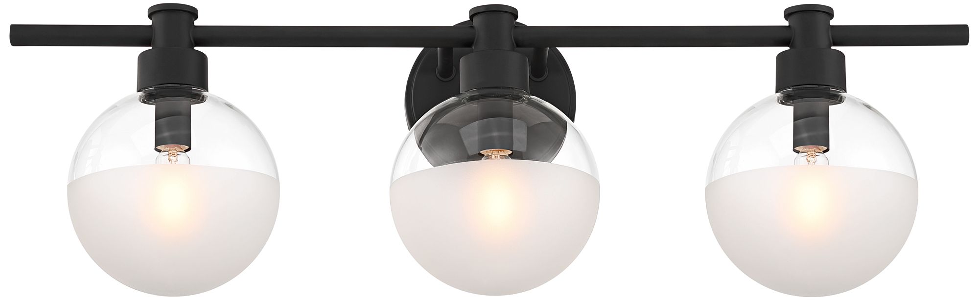 Image 5 Possini Euro Leggio 27" Wide Matte Black 3-Light Bath Light more views