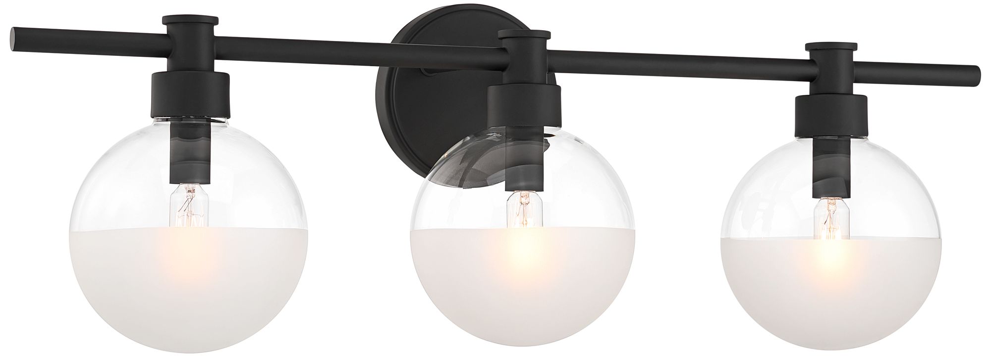 Image 7 Possini Euro Leggio 27" Wide Matte Black 3-Light Bath Light more views