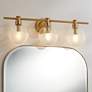 Thumbnail1 of Possini Euro Leggio 27" Wide Warm Brass 3-Light Bath Light