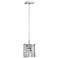 Possini Euro Lenke Chrome 6" Wide Modern Crystal Mini Pendant