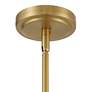 5_Possini Euro Lenoir 7 1/2" Modern Black and Brushed Gold Mini Pendant more views