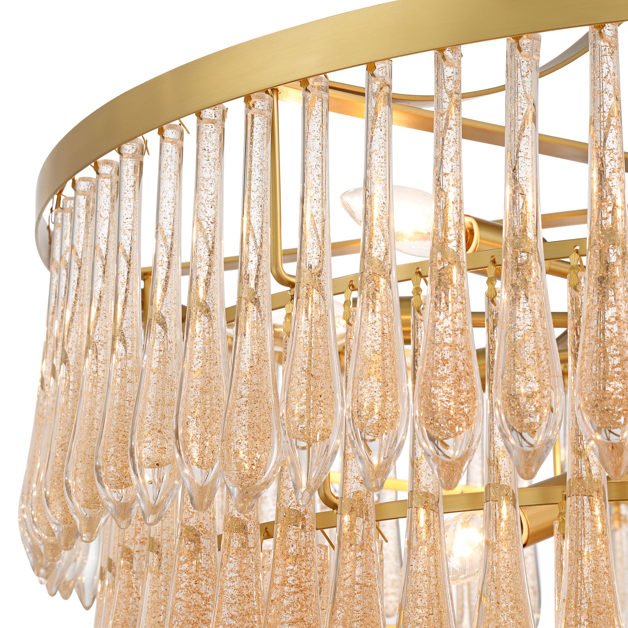 Image 4 Possini Euro Leonardo 31 1/2"W Gold Crystal Tiered 19-Light Chandelier more views