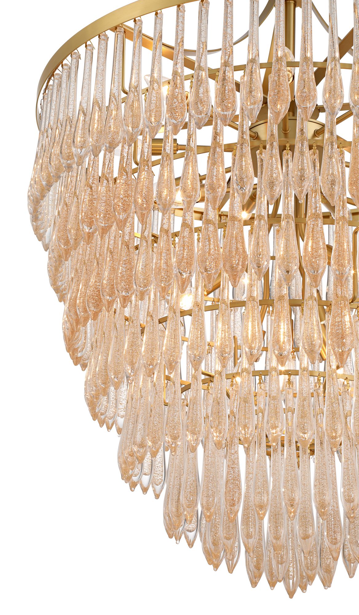 Image 5 Possini Euro Leonardo 31 1/2"W Gold Crystal Tiered 19-Light Chandelier more views