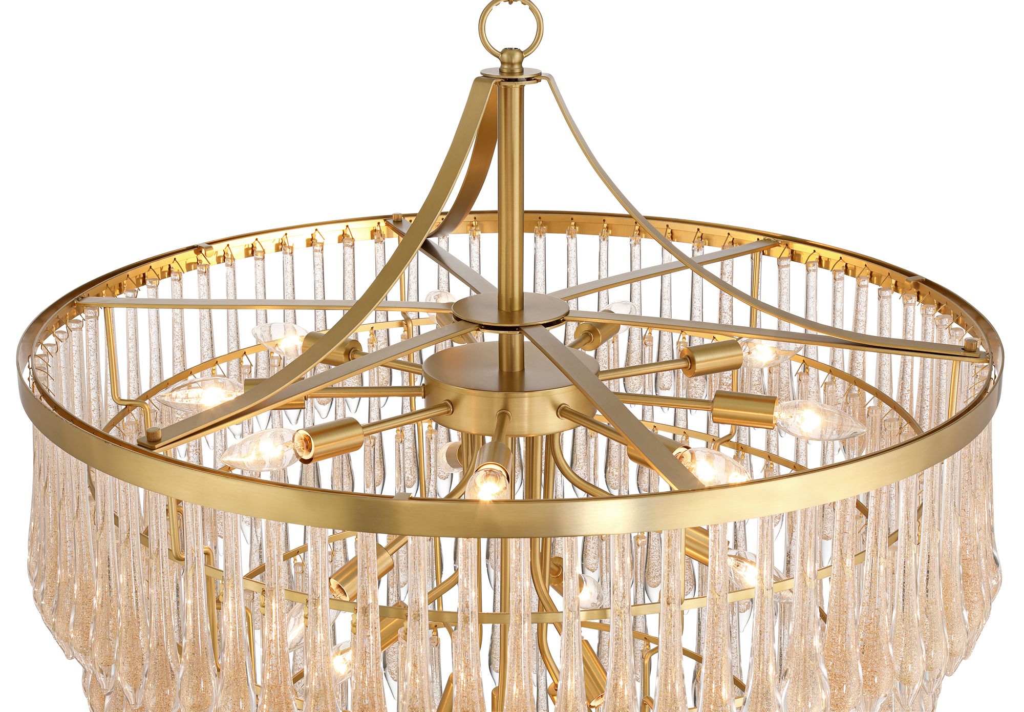 Image 6 Possini Euro Leonardo 31 1/2"W Gold Crystal Tiered 19-Light Chandelier more views