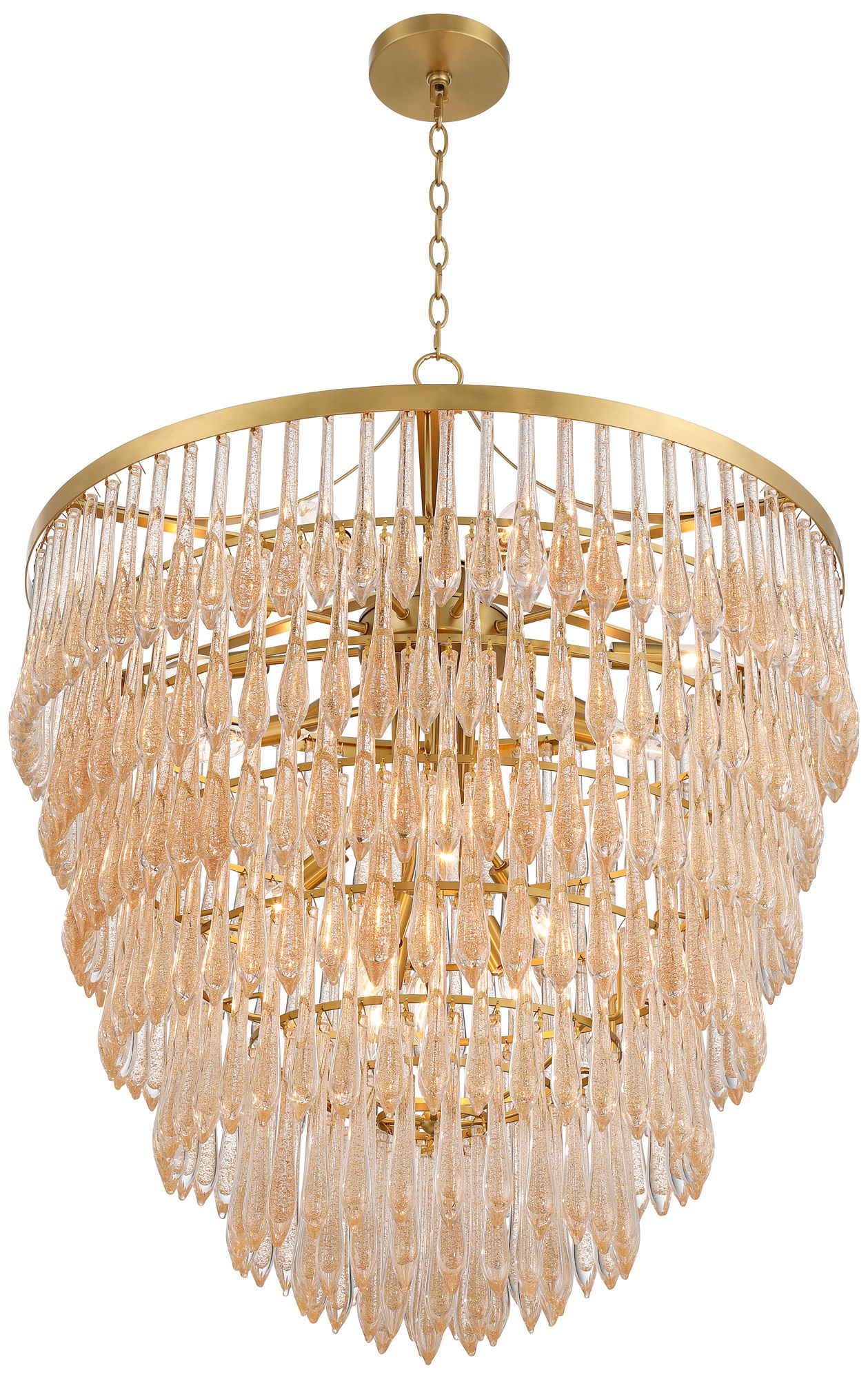 Watch A Video About the Possini Euro Leonardo Gold Tiered 19 Light Chandelier