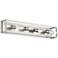 Possini Euro Leonie 34"W Brushed Nickel 4-Light Bath Light