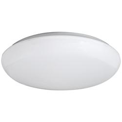 Possini Euro Levine White 14&quot; Wide LED Flushmount Ceiling Light