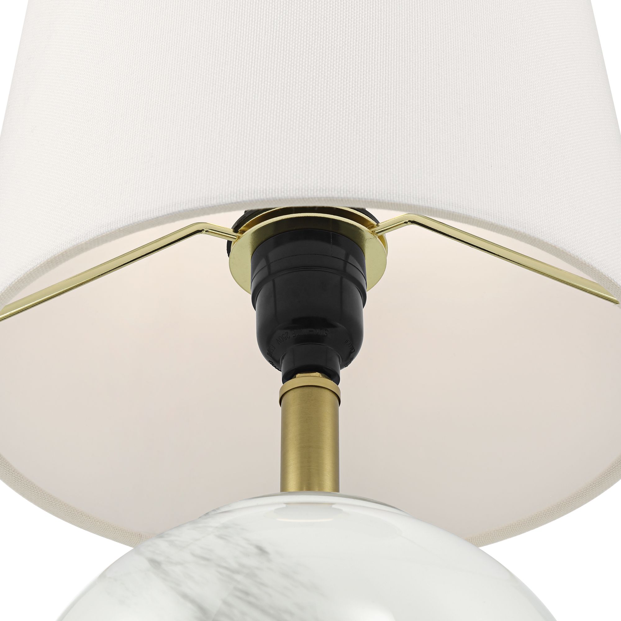 Image 5 Possini Euro Liana 14 3/4"H Gray White Glass Battery Power Accent Lamp more views