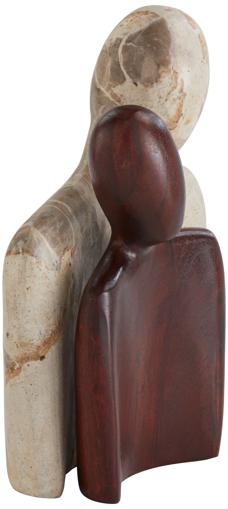 Image 6 Possini Euro Libre 10" High Contemporary Wood and Marble Sculptures more views
