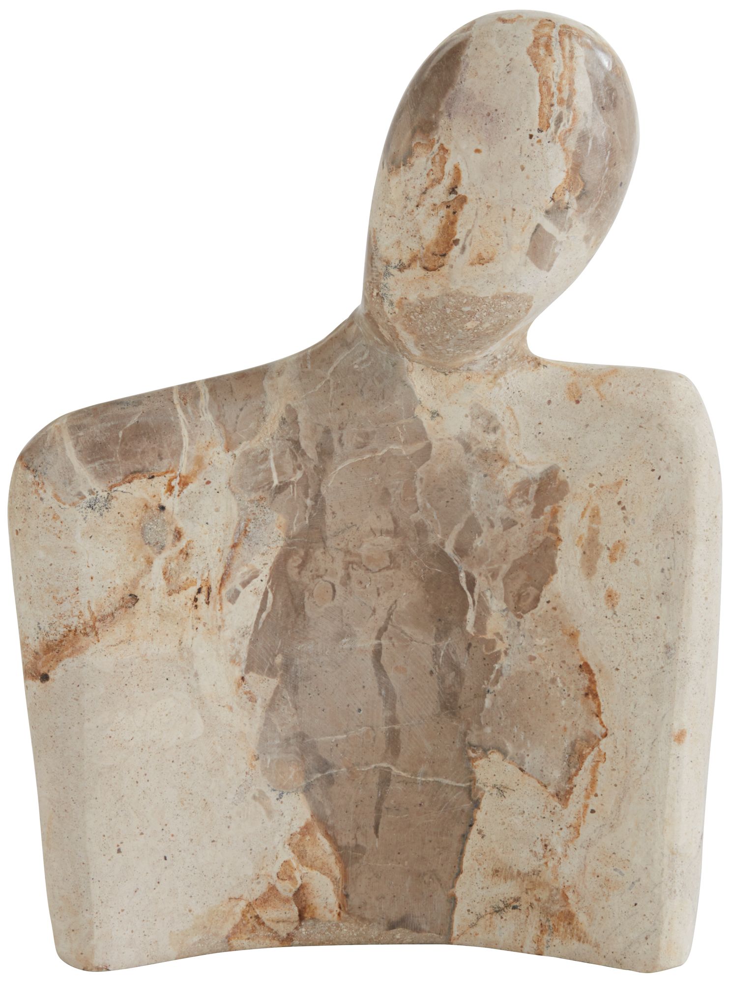 Possini Euro Libre 10" High Contemporary Wood and Marble Sculptures