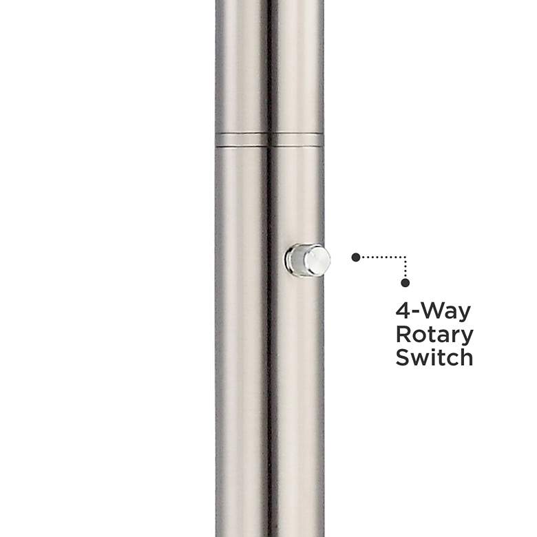 Image 3 Possini Euro Light Blaster™ 4-Light Torchiere Lamp with Riser more views