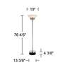5_Possini Euro Light Blaster™ 4-Light Torchiere Lamp with Riser more views