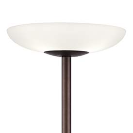 Image4 of Possini Euro Light Blaster 72" Bronze 4-Light Torchiere Floor Lamp more views