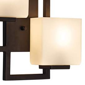 Image4 of Possini Euro Lighting on the Square 15 1/2" High Bronze Wall Sconce more views