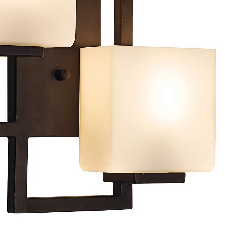 Image 4 Possini Euro Lighting on the Square 15 1/2" High Bronze Wall Sconce more views