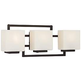 Image5 of Possini Euro Lighting on the Square 21" Wide Bronze Bath Wall Light more views
