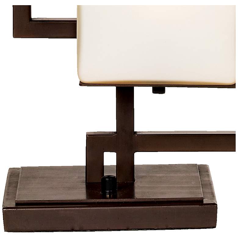 Image 5 Possini Euro Lighting on the Square 24" Roman Bronze Accent Table Lamp more views