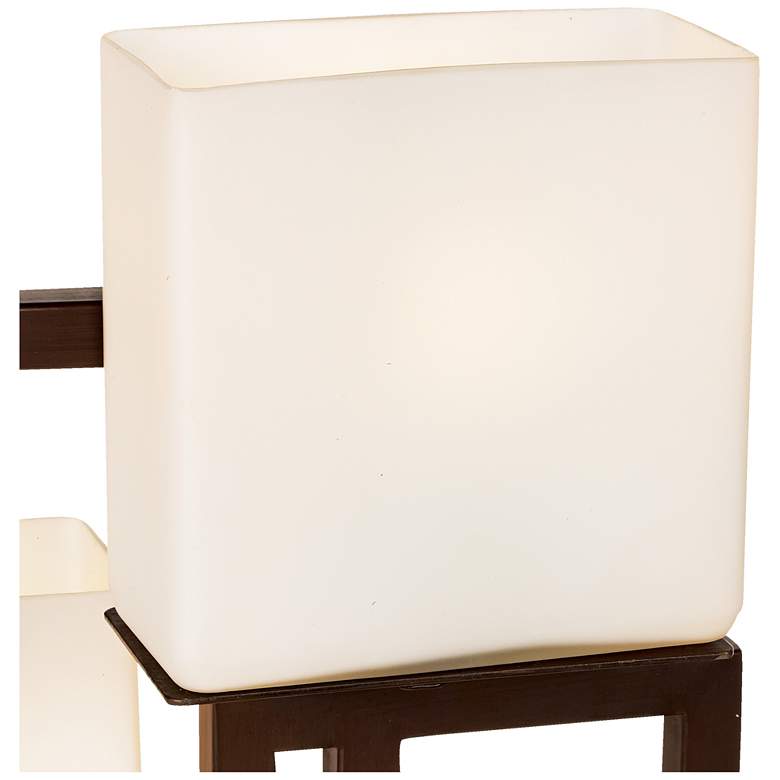 Image 3 Possini Euro Lighting on the Square Bronze Accent Lamp with Dimmer more views