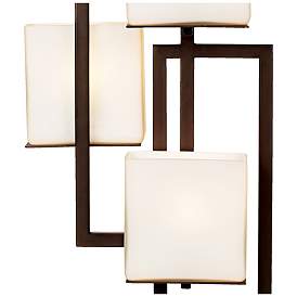 Image5 of Possini Euro Lighting on the Square Bronze Accent Lamp with Dimmer more views