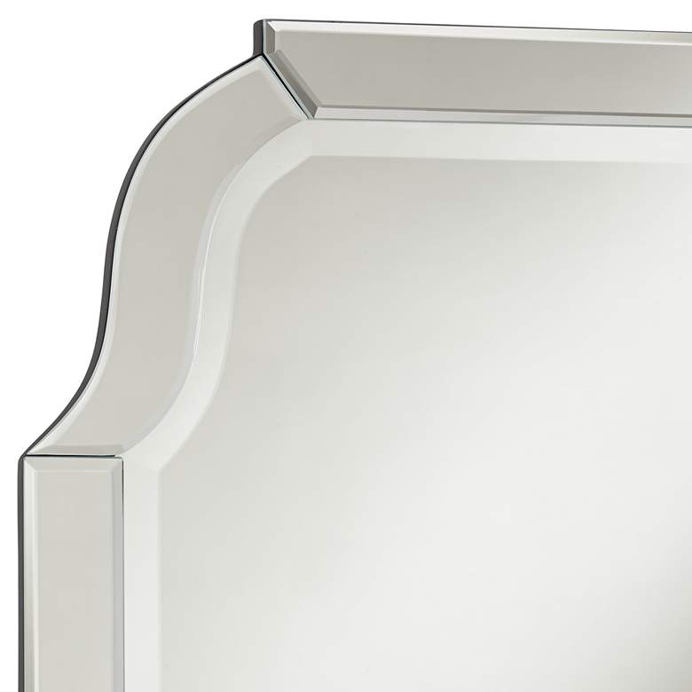 Possini Euro Lila 20 inch x 24 inch Frameless Arch Wall Mirror more views