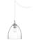 Possini Euro Lilah 8 3/4"W Brushed Nickel Swag Mini Pendant