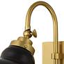 3_Possini Euro Lilith 13 1/2" High Antique Brass Plug-In Wall Light more views