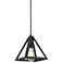 Possini Euro Lilth 7 1/4" Wide Black Pyramid Mini Pendant