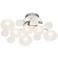 Possini Euro Lilypad 19 1/4" Wide Etched Glass Ceiling Light