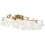 Watch A Video About the Possini Euro Lilypad Warm Brass Frosted Glass Ceiling Light