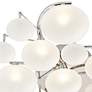 Possini Euro Lilypad 30" Wide Chrome Frosted Glass Ceiling Light
