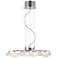 Possini Euro Lilypad 30" Wide Etched Glass Modern Chandelier