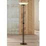 Possini Euro Linear 72" Light Blaster&#8482; LED Torchiere Floor Lamp in scene