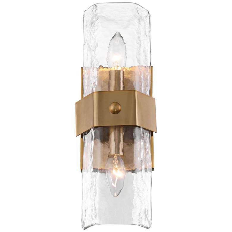 Image 4 Possini Euro Linnea 15" High Gold 2-Light Wall Sconce Set of 2 more views
