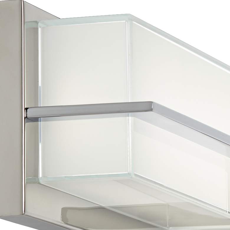 Image 3 Possini Euro Linx 33 1/2" Wide Chrome Linear LED Bath Light more views