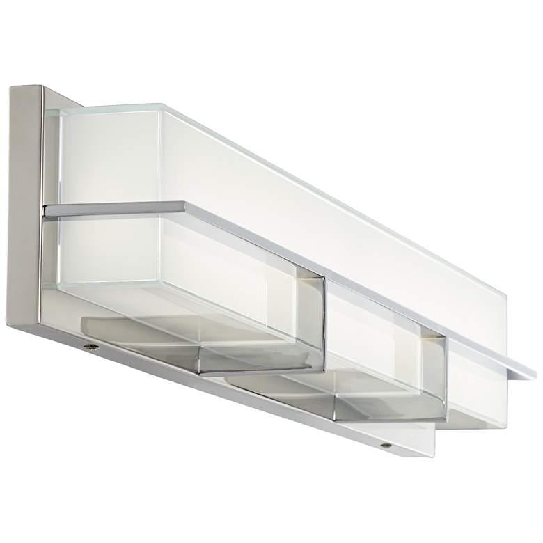 Image 6 Possini Euro Linx 33 1/2" Wide Chrome Linear LED Bath Light more views
