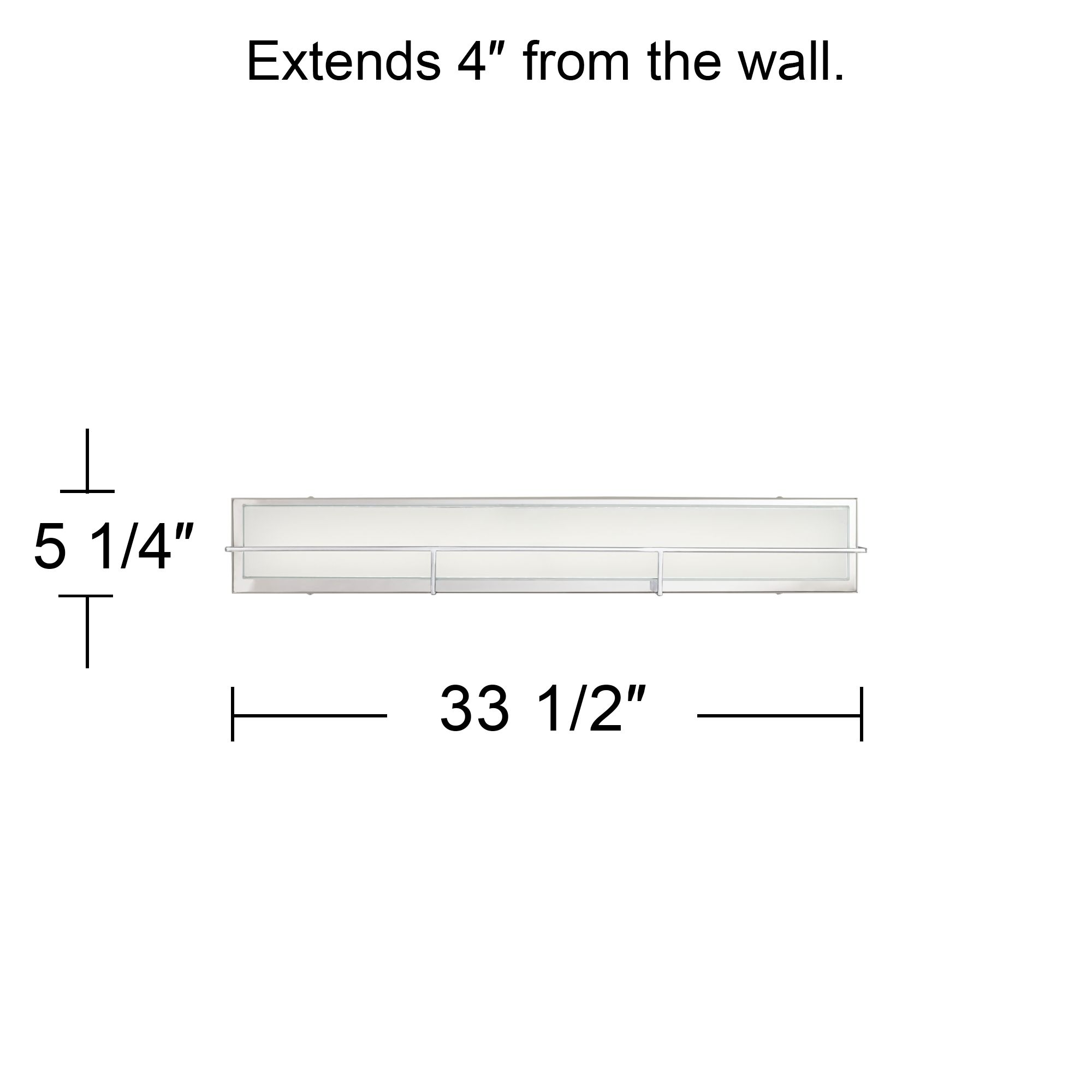 Possini Euro Linx 33 1/2" Wide Chrome Linear LED Bath Light