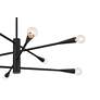 6_Possini Euro Livonia 29 1/2" Matte Black 8-Light Sputnik Chandelier more views