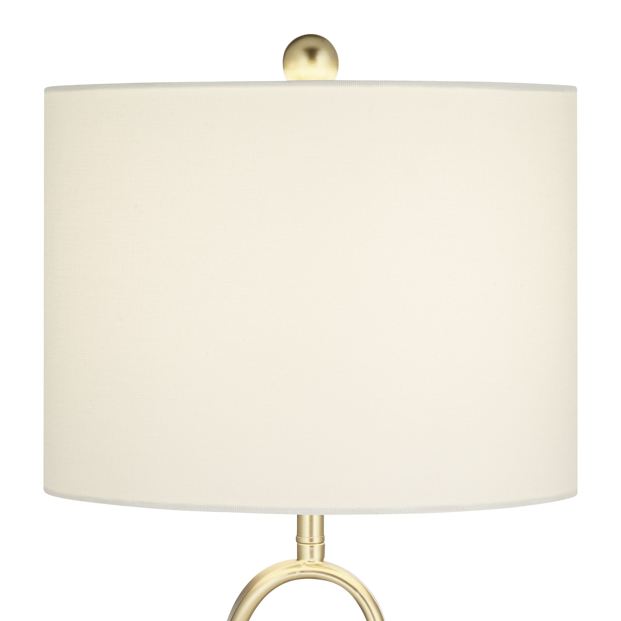 Image 4 Possini Euro Liza 26 1/2" Gold Loops Modern Table Lamps Set of 2 more views