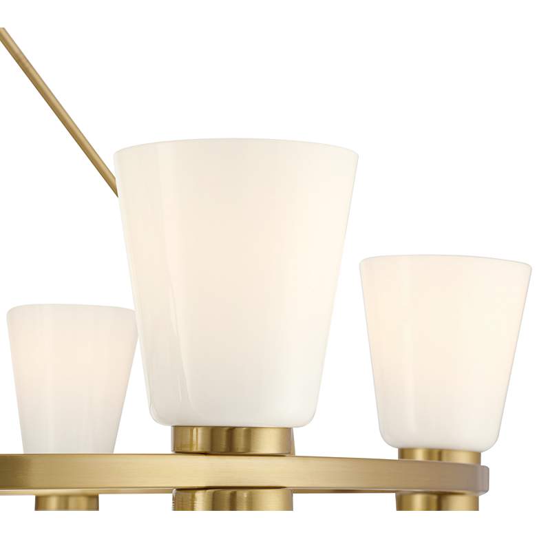 Image 3 Possini Euro Lizzie 36" Wide Modern Ring Gold 12-Light Chandelier more views