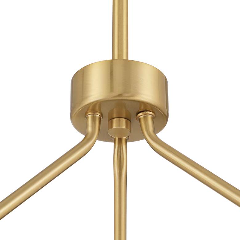 Image 5 Possini Euro Lizzie 36" Wide Modern Ring Gold 12-Light Chandelier more views