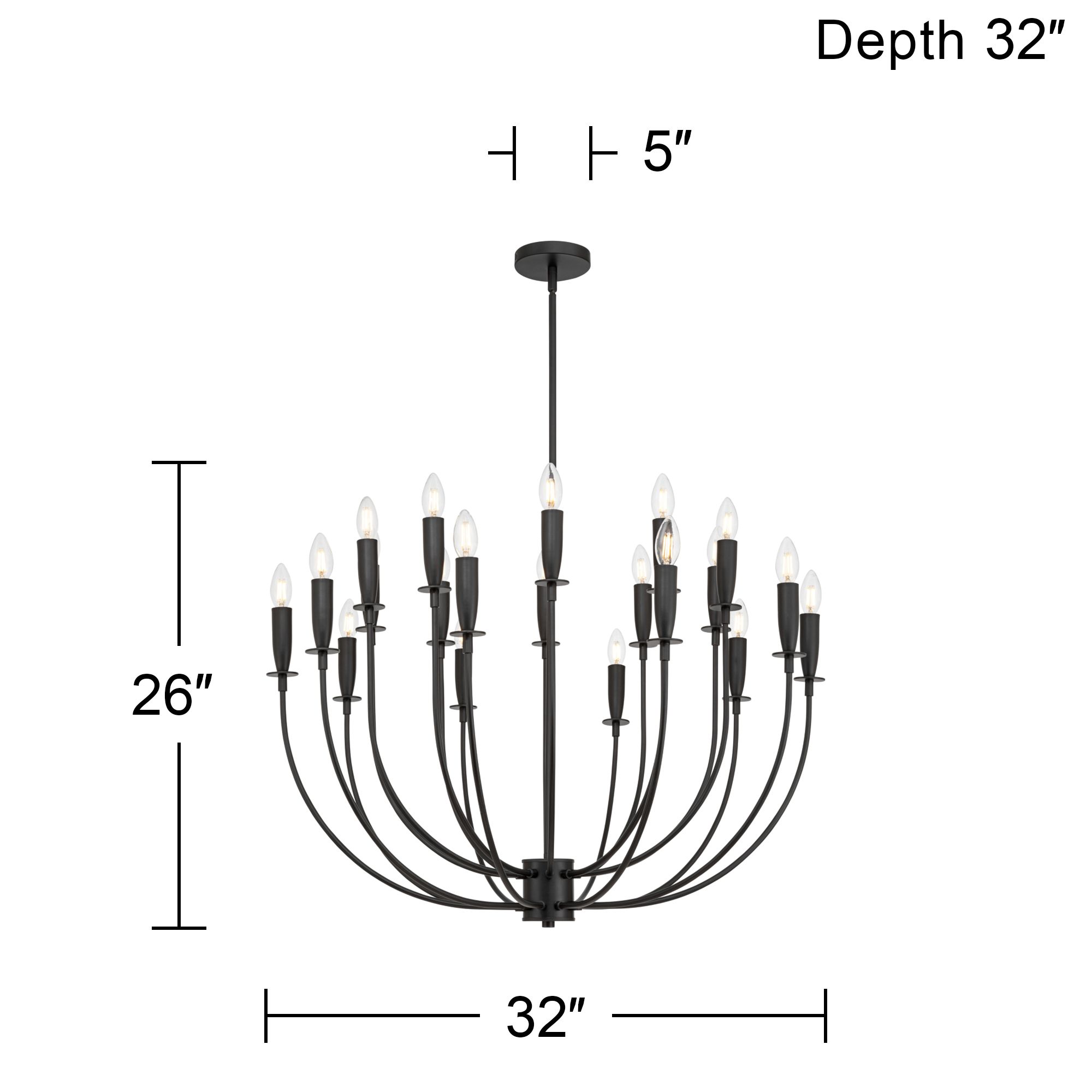Watch A Video About the Possini Euro Lloyd Black 20 Light Modern Chandelier