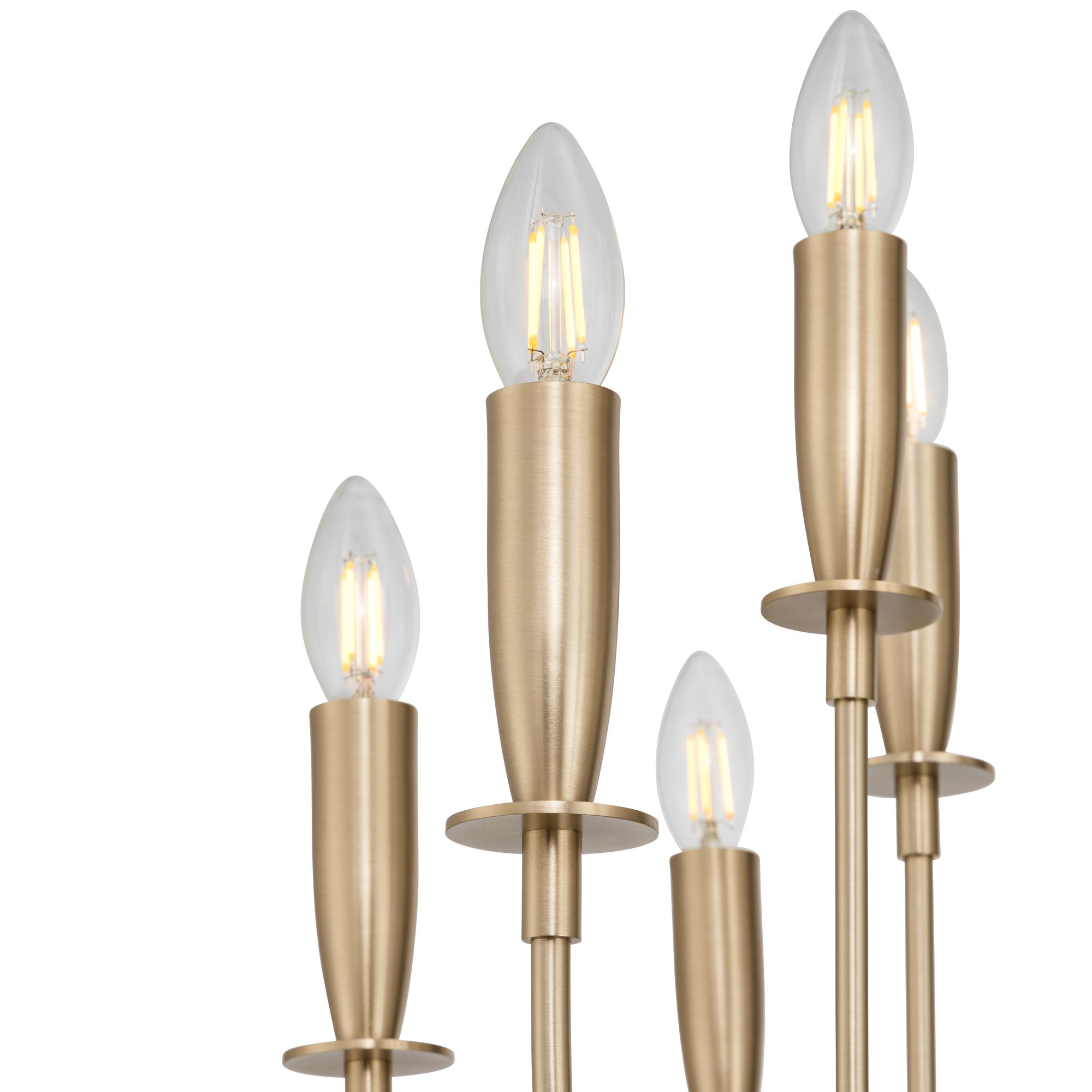 Image 4 Possini Euro Lloyd 32" Wide Matte Brass 20-Light Modern Chandelier more views