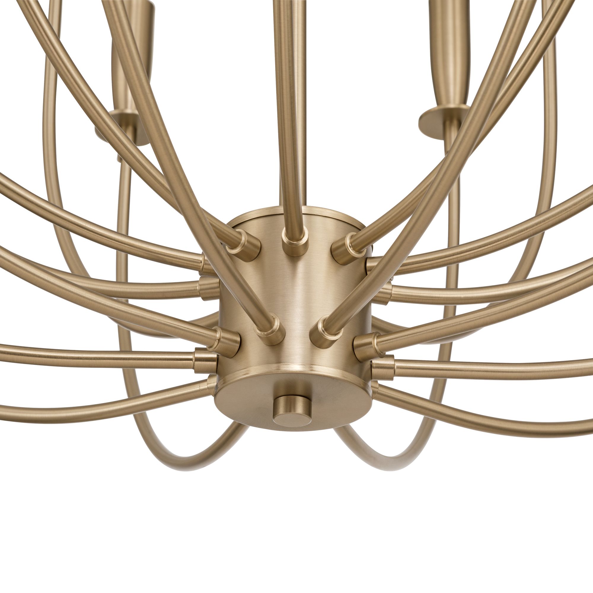 Image 5 Possini Euro Lloyd 32" Wide Matte Brass 20-Light Modern Chandelier more views