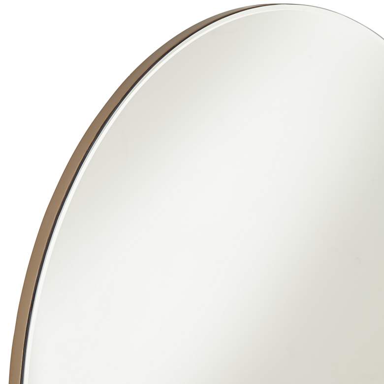 Image 3 Possini Euro Loft 31 1/2" Brown and Gold Round Wall Mirror more views