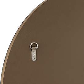Image5 of Possini Euro Loft 31 1/2" Brown and Gold Round Wall Mirror more views