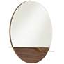 7_Possini Euro Loft 31 1/2" Brown and Gold Round Wall Mirror more views
